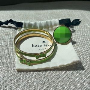 Kate Spade 3 pieces: 2 bracelets and 1 ring